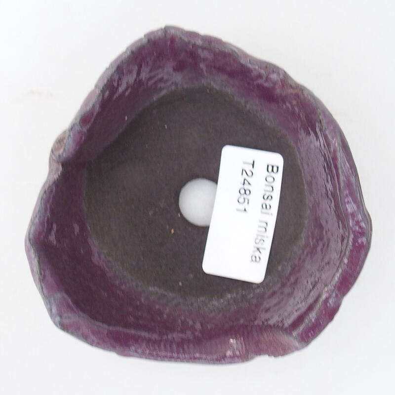 Keramikschale 8,5 x 9 x 4 cm, Farbe Lila