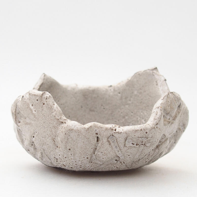 Keramikschale 8 x 6,5 x 5 cm, graue Farbe