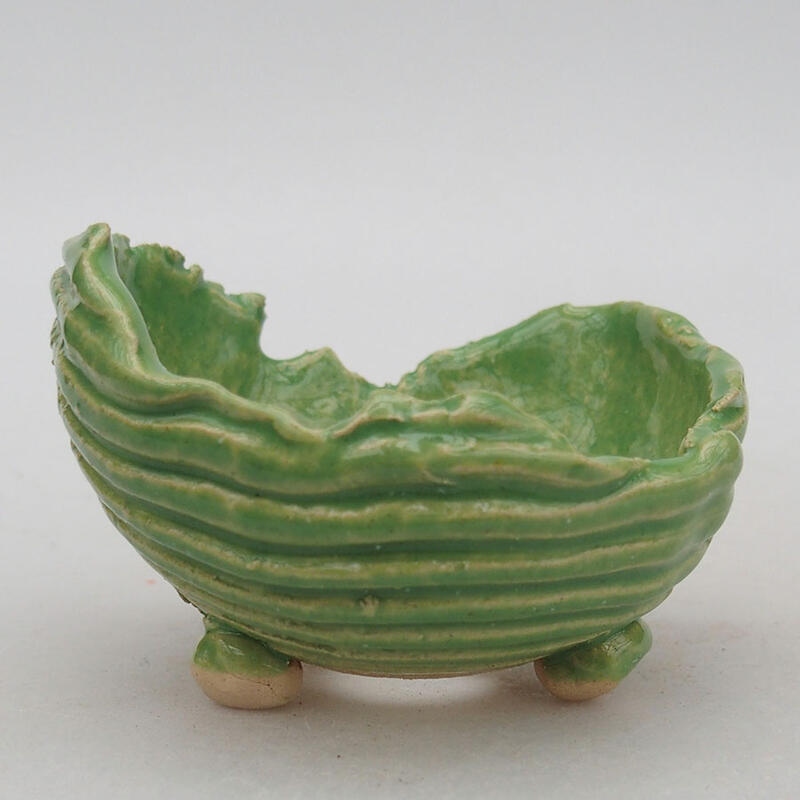 Keramikschale 8 x 8,5 x 6 cm, Farbe grün