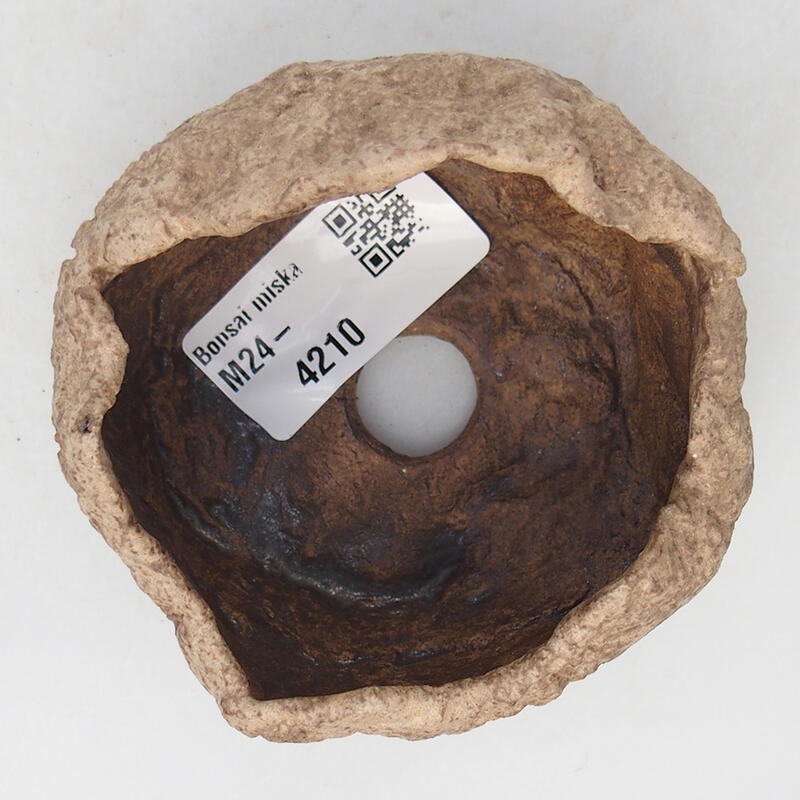 Keramikschale 8 x 8 x 5 cm, beige farbe