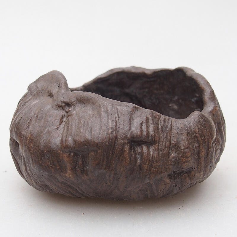 Keramikschale 8 x 8 x 5 cm, Farbe braun