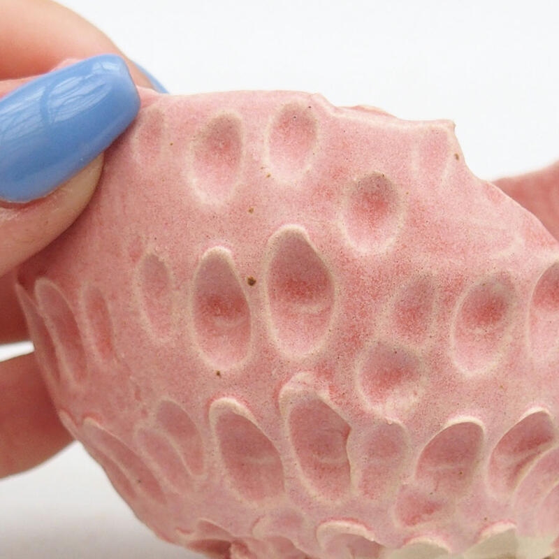 Keramikschale 8 x 8 x 6,5 cm, Farbe rosa
