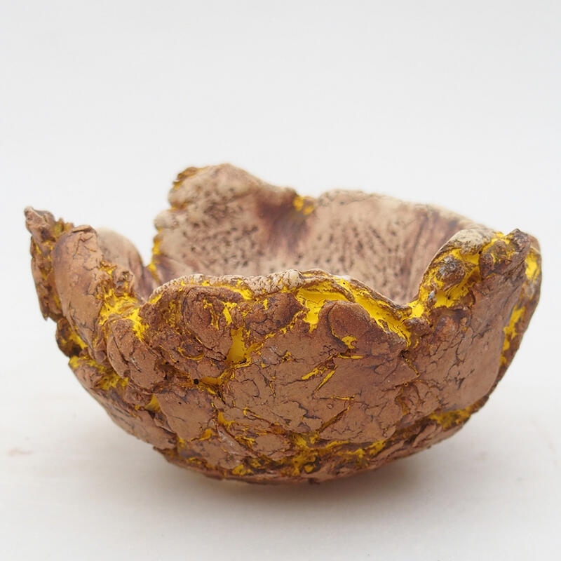 Keramikschale 9,5 x 9,5 x 6 cm, Farbe gelb