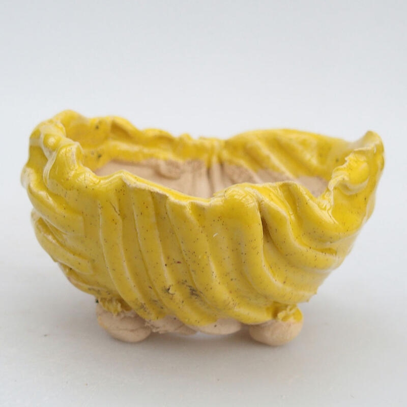 Keramikschale 9,5 x 9 x 6 cm, Farbe gelb