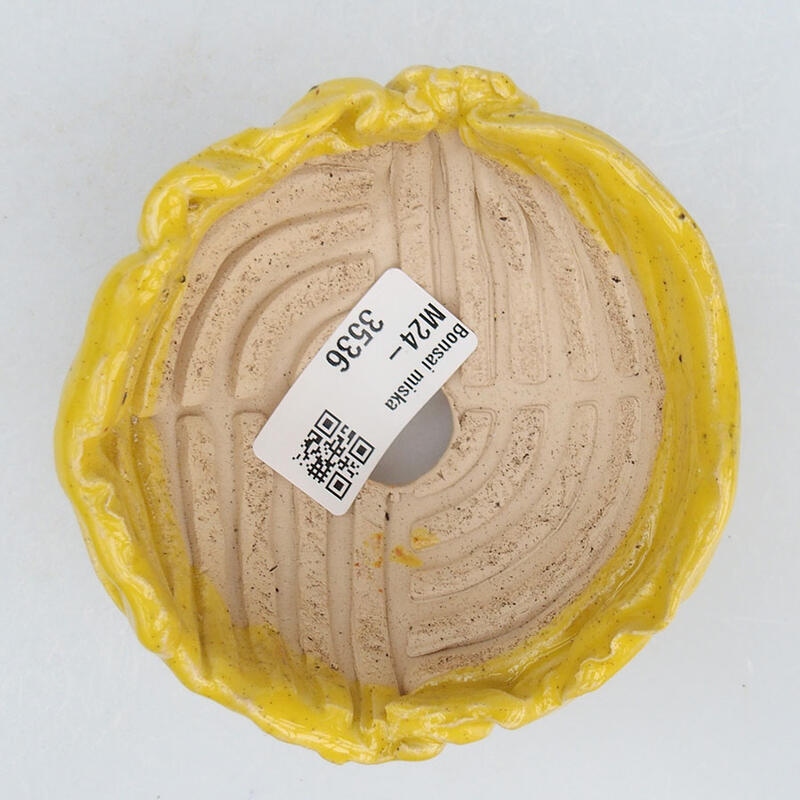 Keramikschale 9,5 x 9 x 6 cm, Farbe gelb