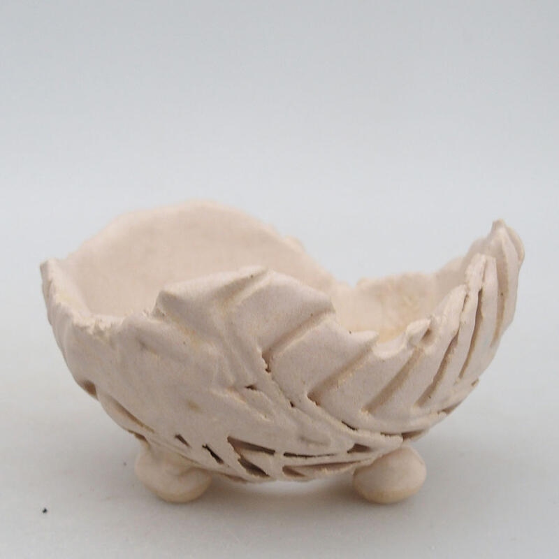 Keramikschale 9 x 8,5 x 5,5 cm, Farbe Beige