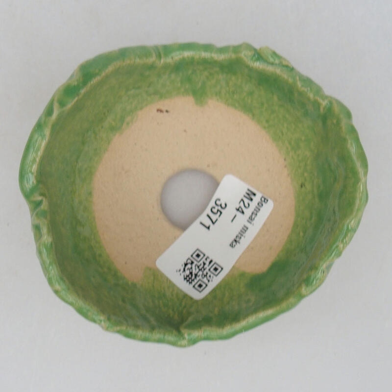 Keramikschale 9 x 8,5 x 5,5 cm, Farbe grün