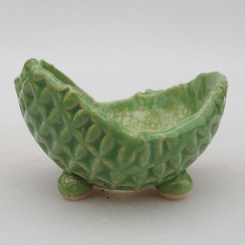Keramikschale 9 x 8,5 x 5,5 cm, Farbe grün