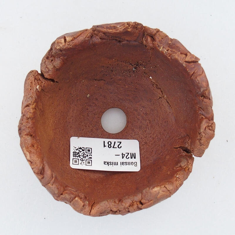 Keramikschale 9 x 9 x 6,5 cm, braune Farbe
