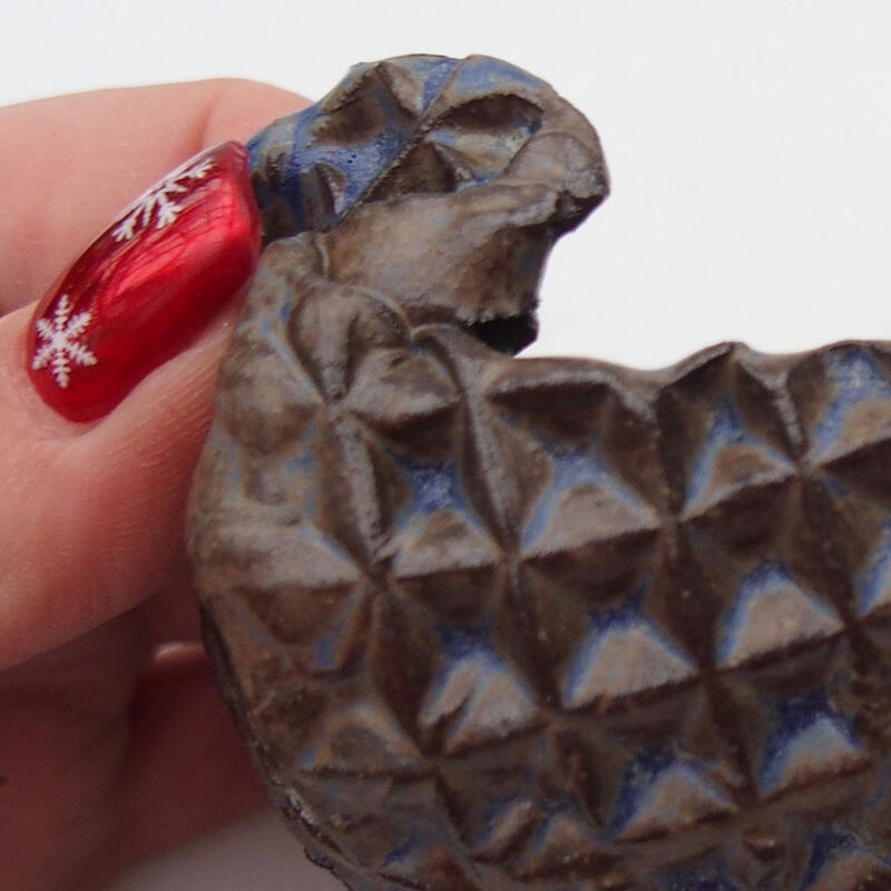 Keramikschale 9 x 9 x 7 cm, Farbe blau