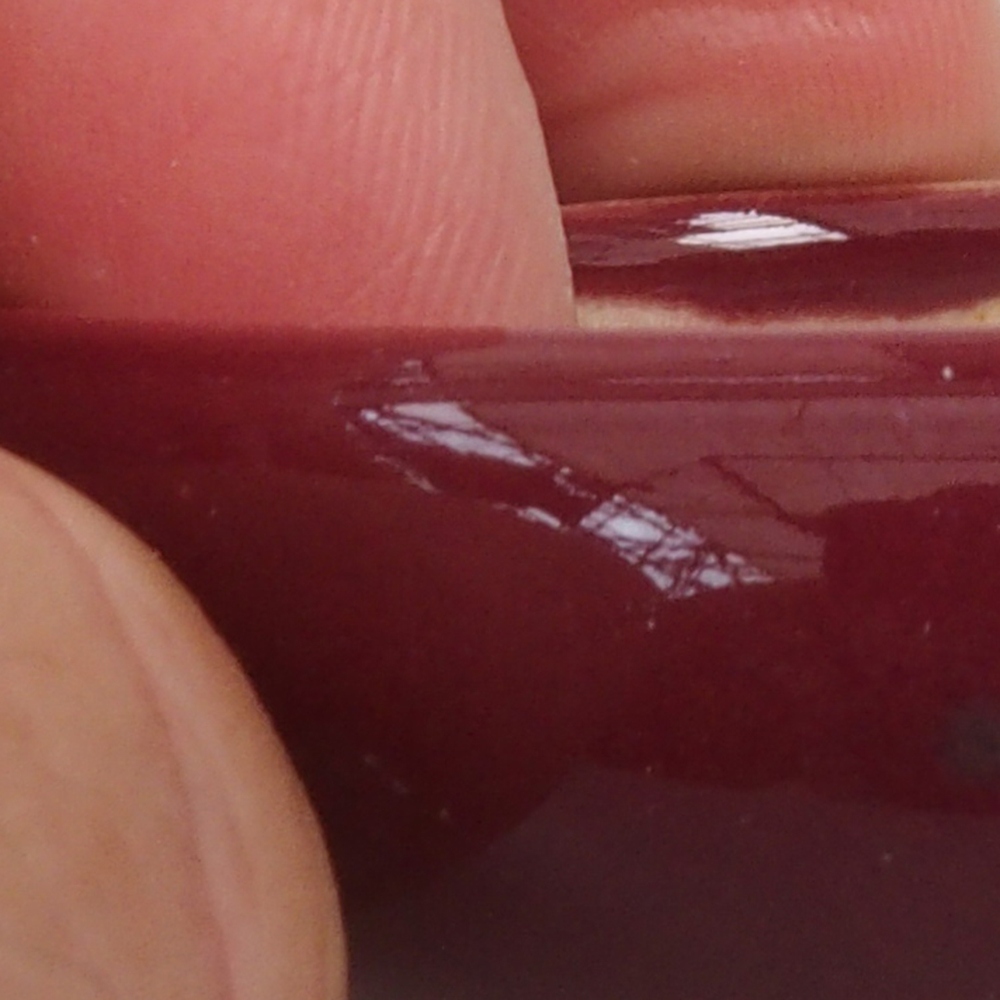 Mini-Bonsaischale 5 x 5 x 2 cm, Farbe Burgunder
