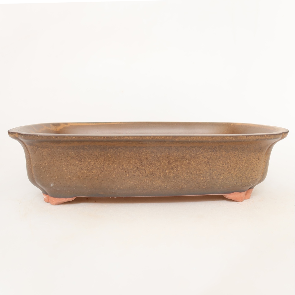 Keramikschale  24 x 17 x 6 cm, Farbe: braun