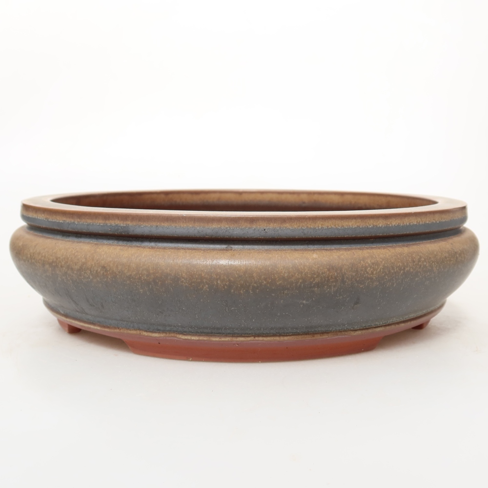 Keramikschale  27 x 27 x 7,5 cm, Farbe: braun