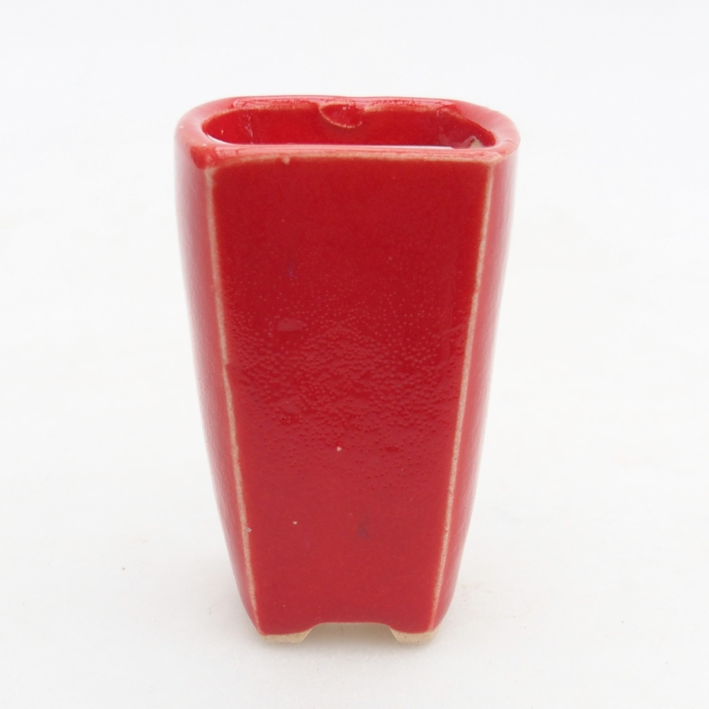 Mini-Bonsaischale 3,5 x 3 x 5,5 cm, Farbe rot