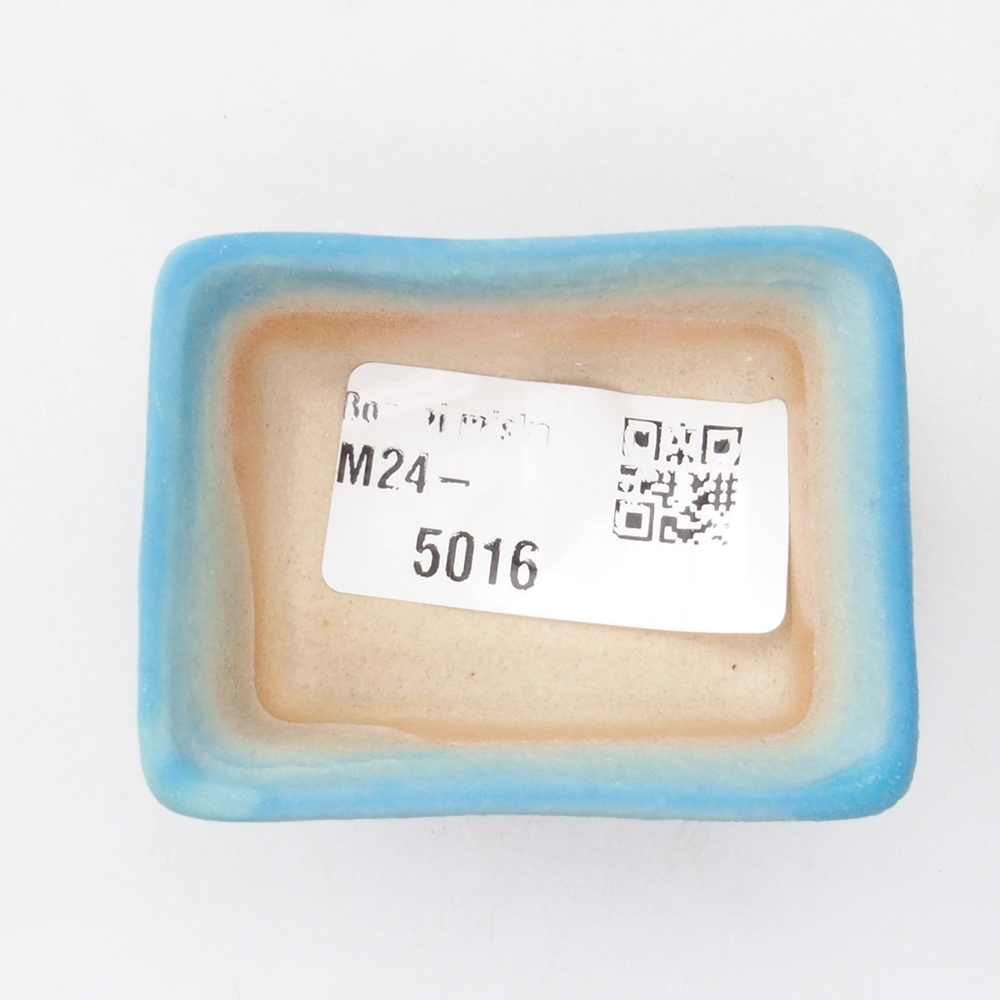 Mini-Bonsaischale 5,5 x 4 x 2,5 cm, Farbe blau