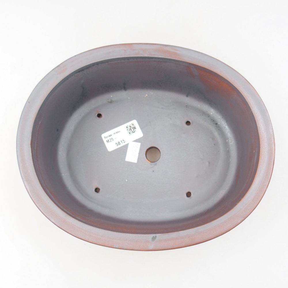 Keramik-Bonsaischale 23,5 x 19 x 8 cm, Farbe metallische