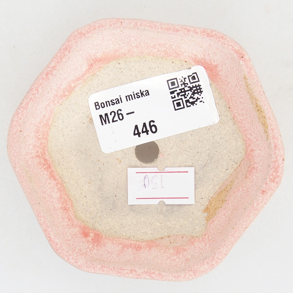 Bonsaischale aus Keramik 8,5 x 8 x 2,5 cm, rosa