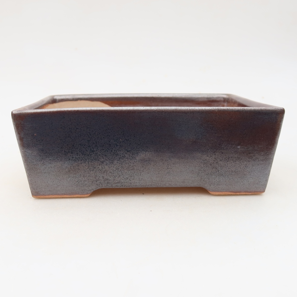 Keramik-Bonsai-Schale 16 x 11,5 x 5,5 cm, Farbe: braun