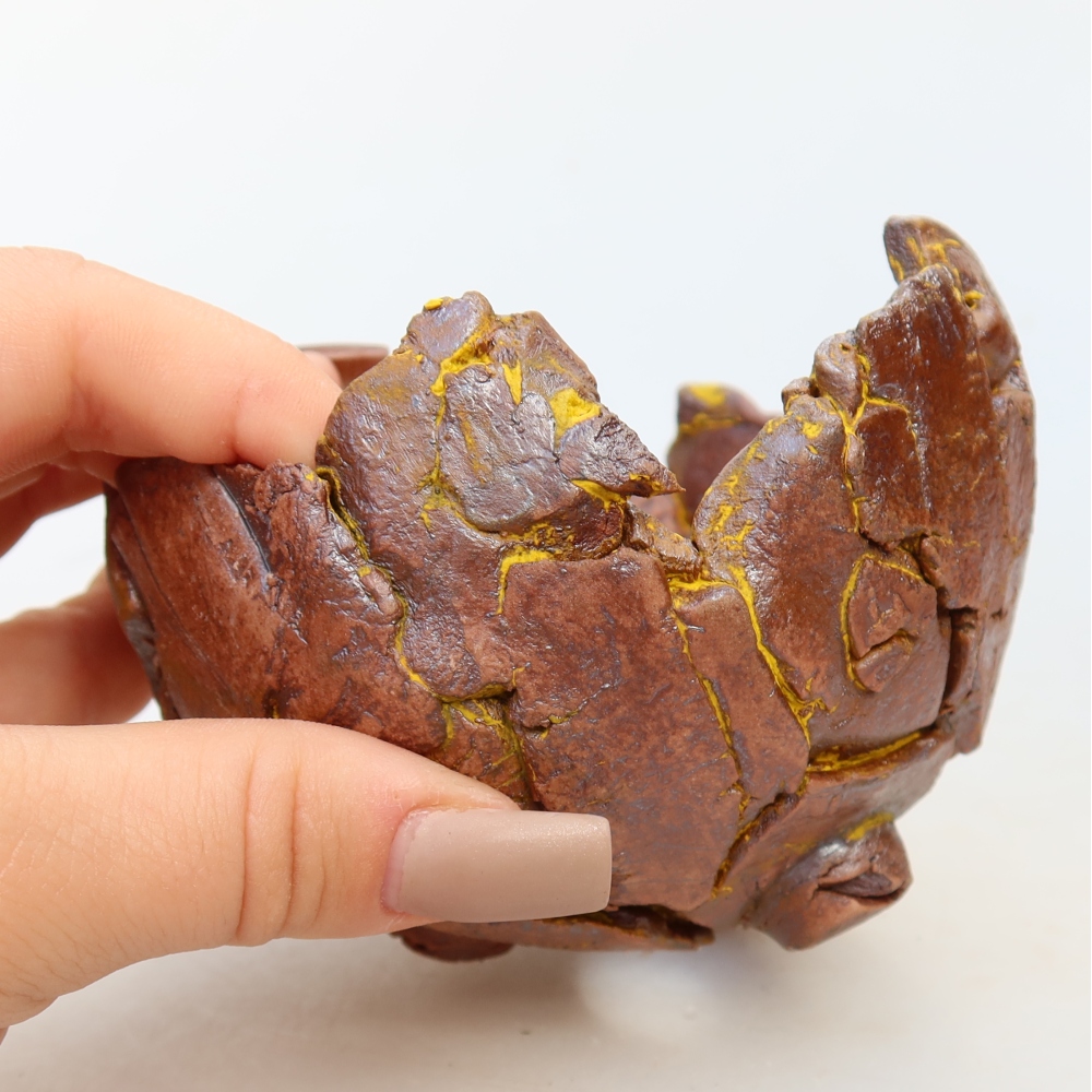 Keramikschale  11 x 10 x 7 cm, Farbe: Gelb