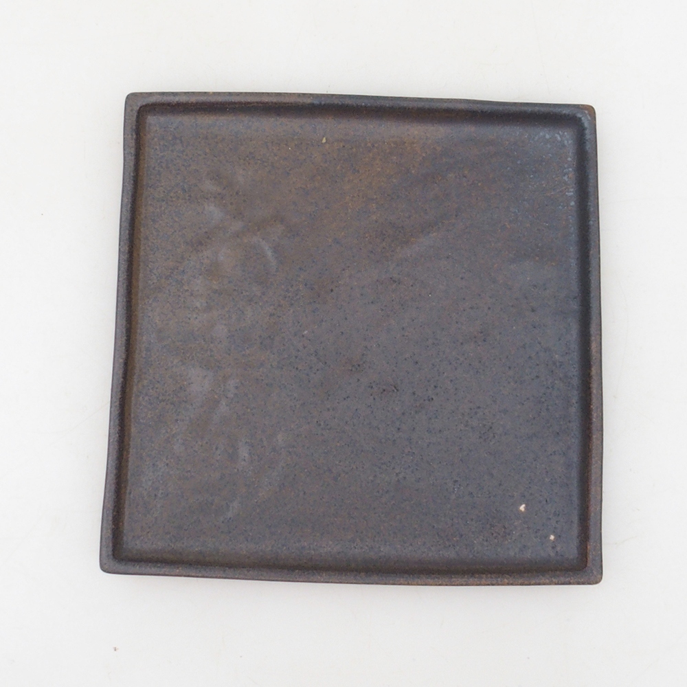 Bonsai-Schale quadratisch L – 14 x 14 x 1 cm – braun