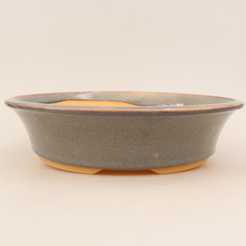Keramik-Bonsai-Schale 28,5 x 28,5 x 7 cm, Farbe: Grau