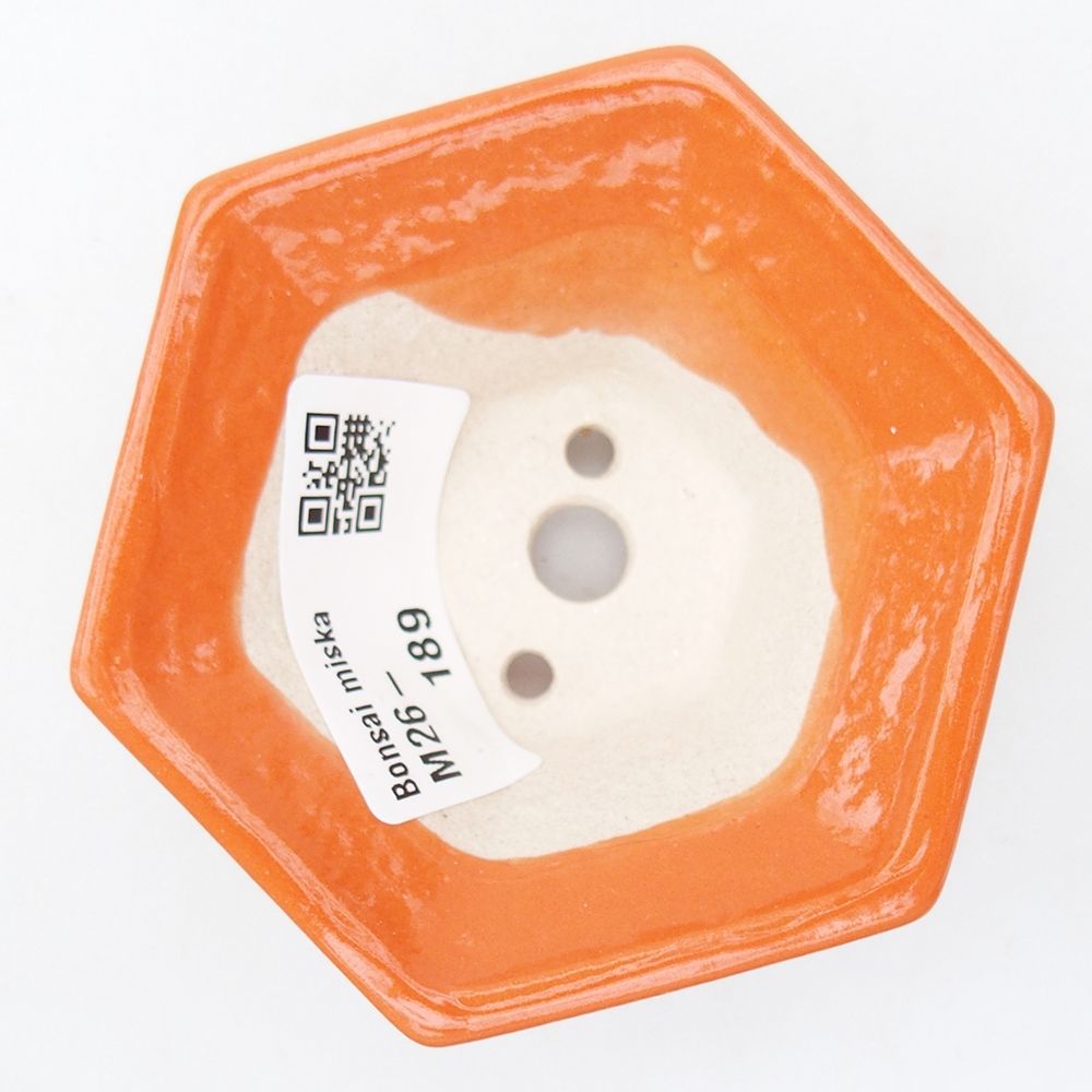Mini-Bonsaischale 8 x 7 x 3,5 cm, orange