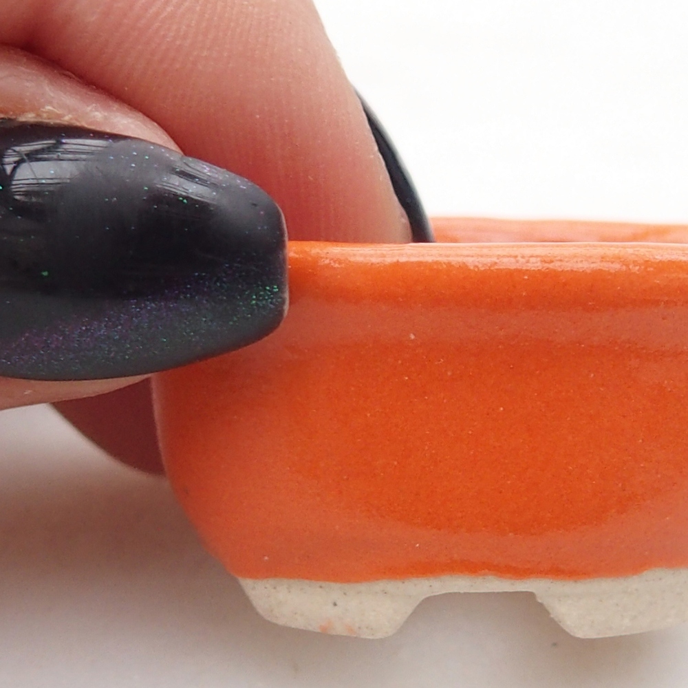 Mini-Bonsaischale 3 x 2,5 x 2 cm, orange