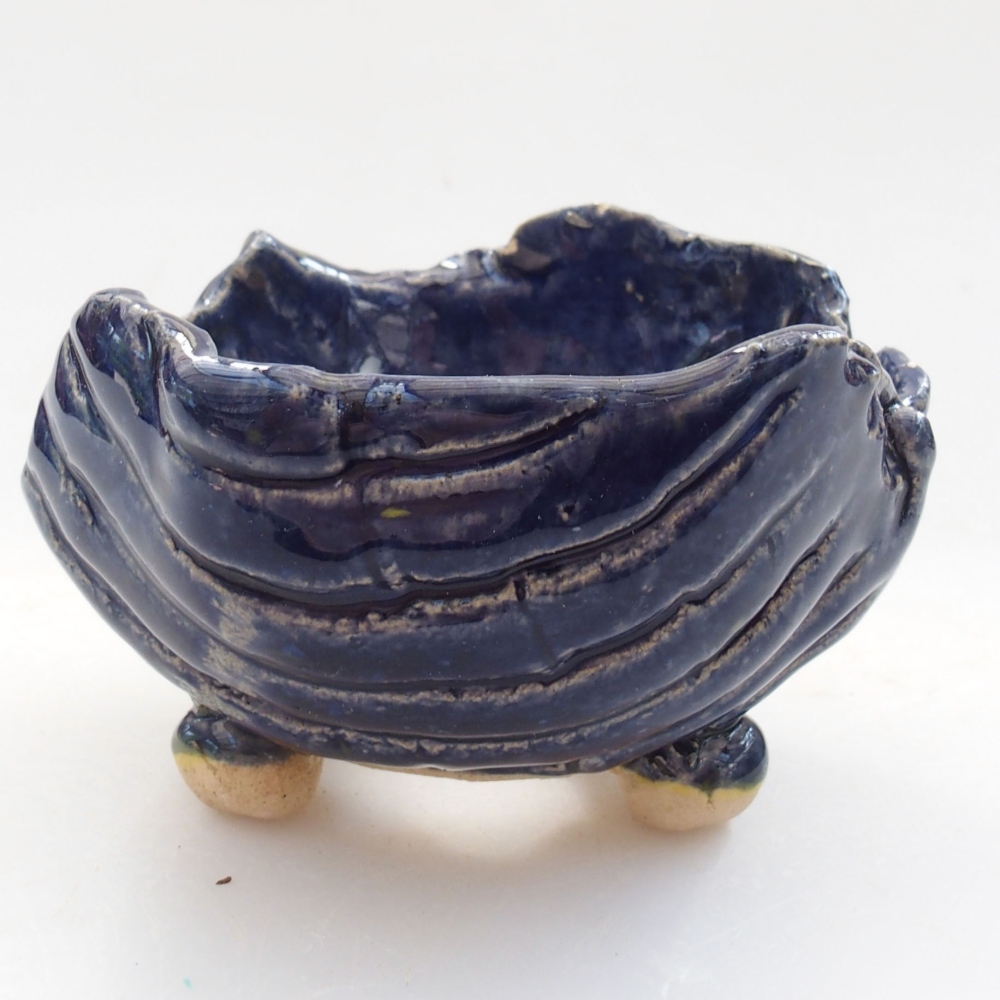 Keramikschale 7,5 x 7 x 5 cm, Farbe blau