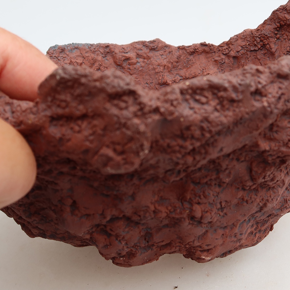 Keramikschale 20 x 17 x 12,5 cm, Farbe: braun