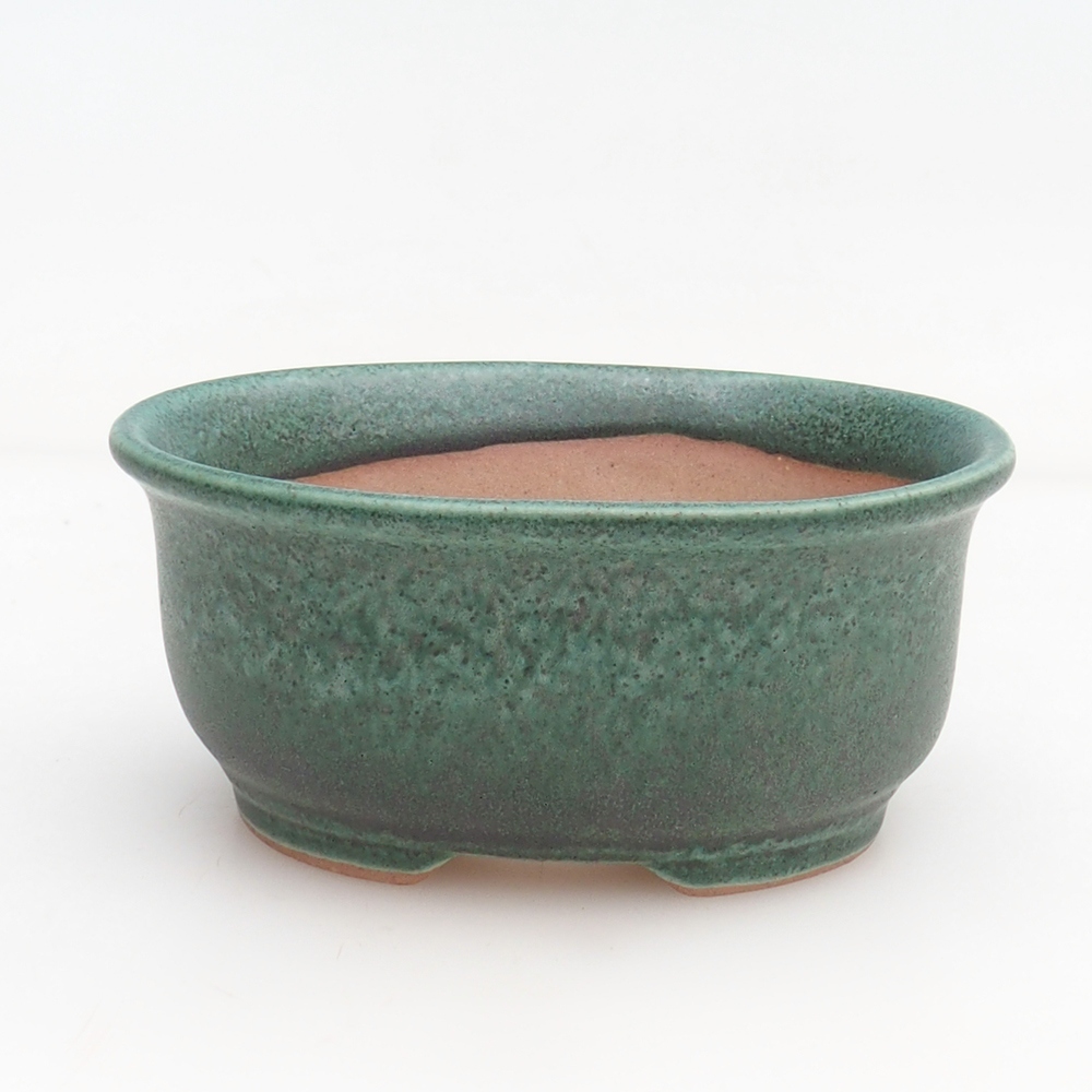 Bonsaischale + Untertasse H30 - 12 x 10,5 x 5,5 cm - grün