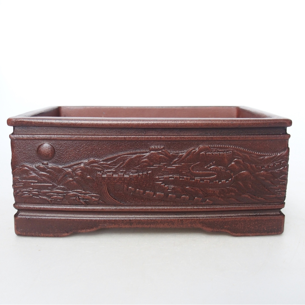 Schale 15,5 x 11,5 x 6,5 cm braun