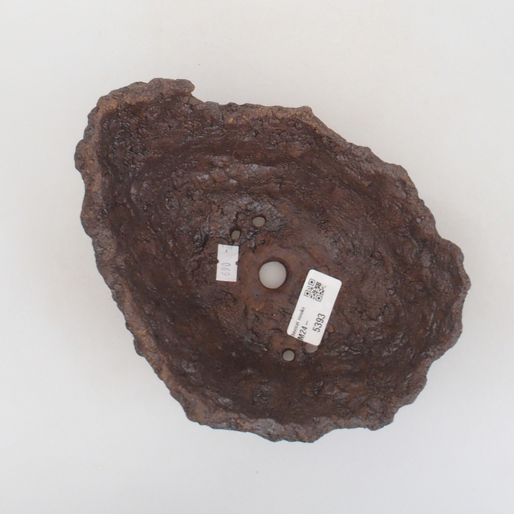 Keramikschale 17 x 14 x 14,5 cm, braun Farbe