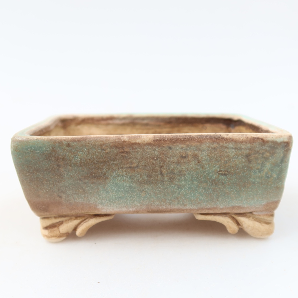 Bonsaischale aus Keramik 10 x 8 x 4 cm, grün