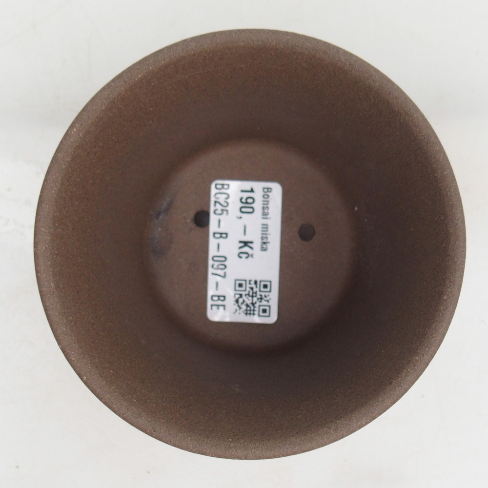 Bonsaischale aus Keramik 9,5 x 9,51 x 6,5 cm, Farbe beige