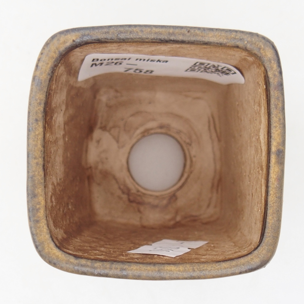 Bonsaischale aus Keramik 5 x 5 x 6,5 cm, braun