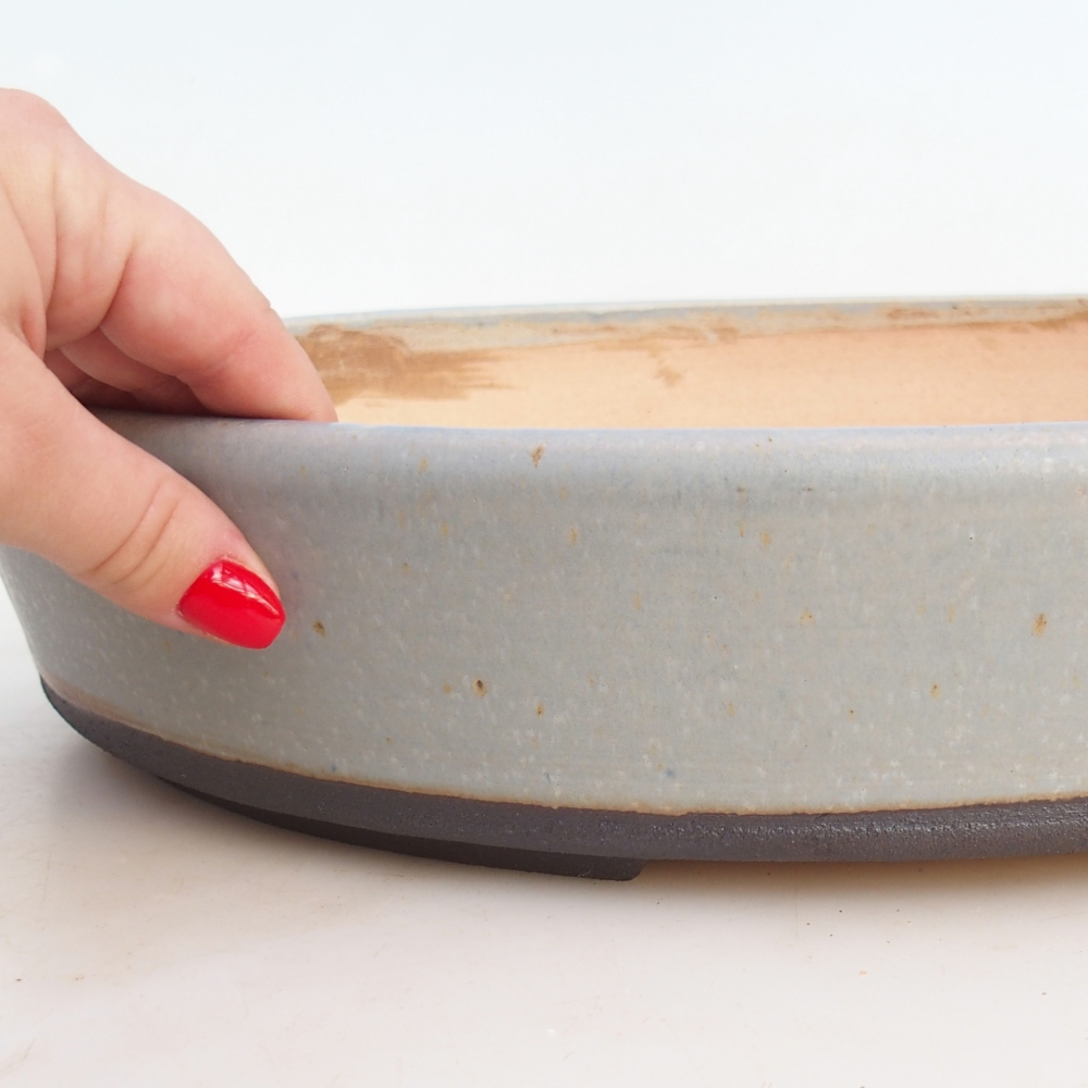 Bonsaischale 38,5 x 30,5 x 7 cm , Farbe blau