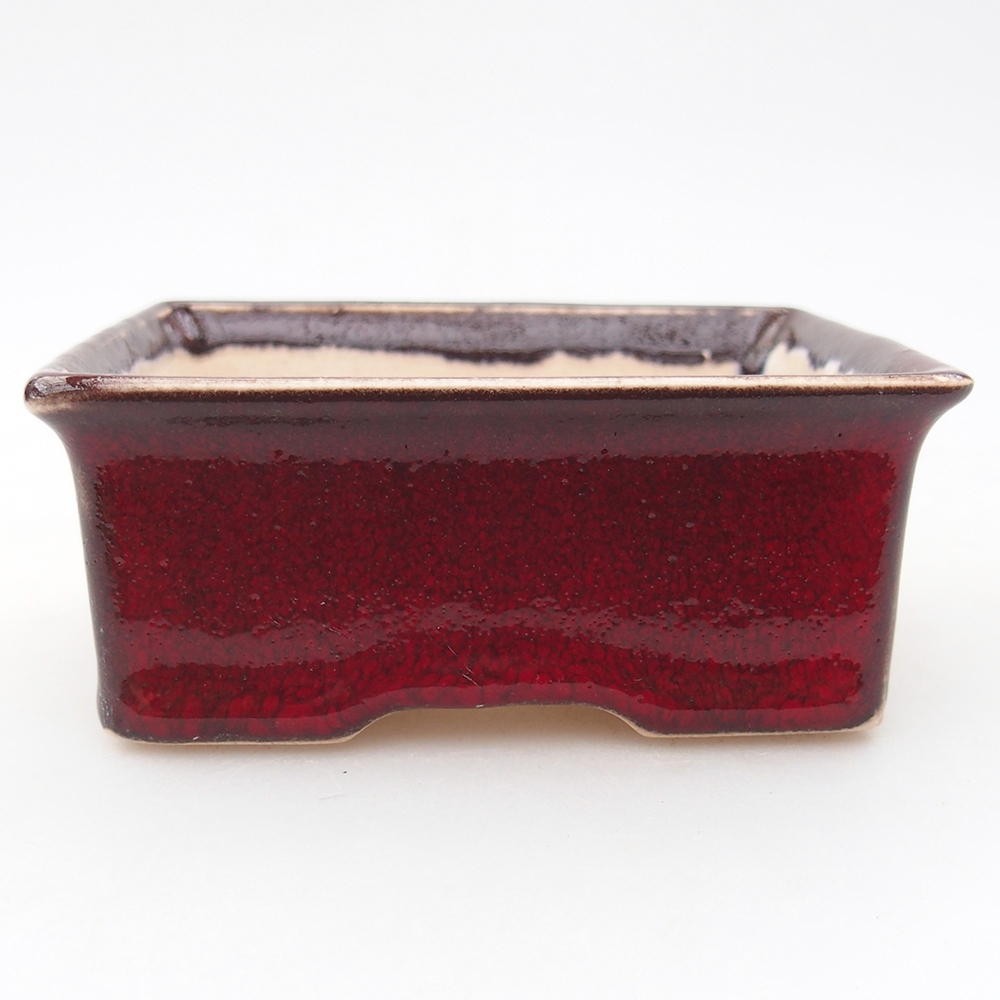 Mini-Bonsaischale 9 x 7 x 3,5 cm, Farbe rot