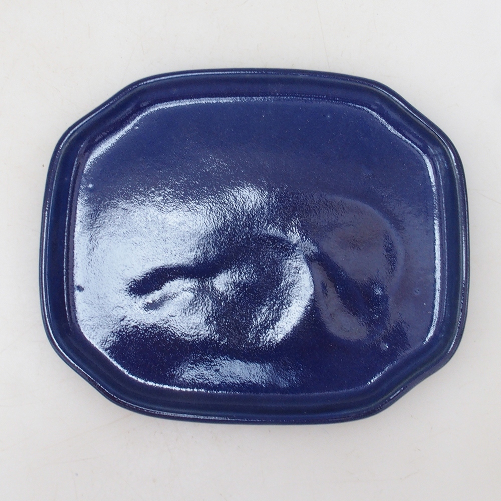 Keramikschale H31 – 15 x 13 x 1 cm – blau