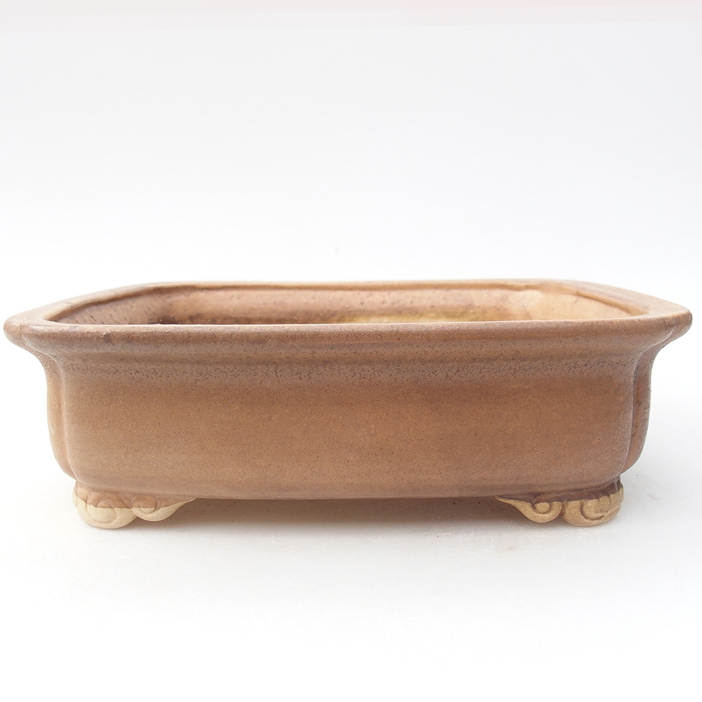 Keramik-Bonsaischale 19,5 x 17 x 5,5  cm, Farbe rosa