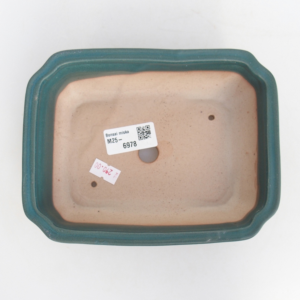 Bonsaischale aus Keramik 18 x 13,5 x 5 cm, Farbe blau