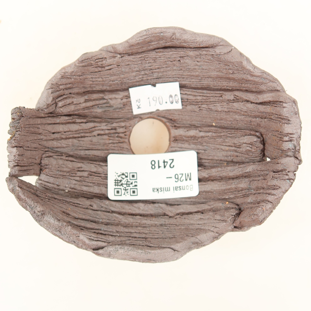 Keramikschale  11 x 9 x 6,5 cm, Farbe: braun
