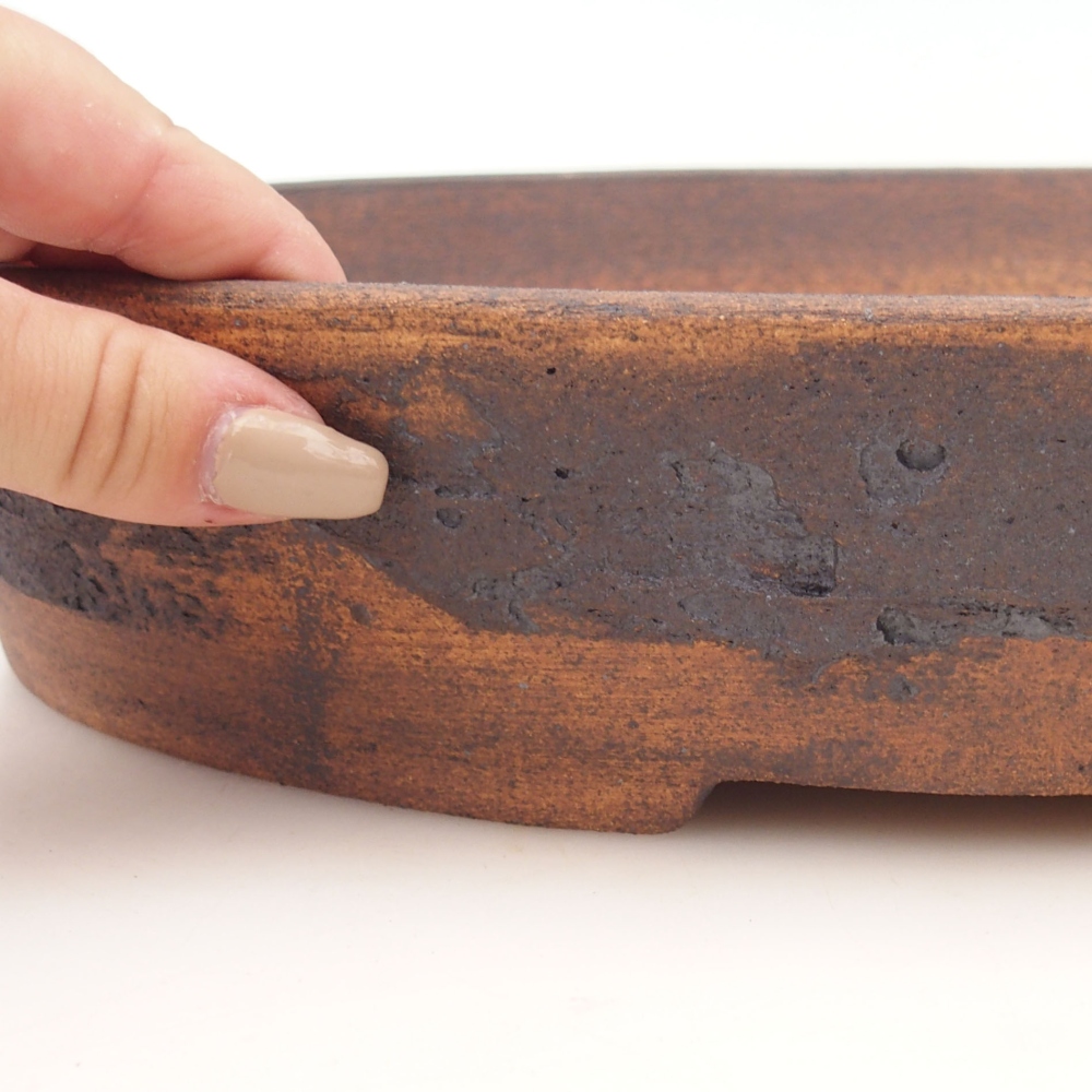Bonsaischale 35 x 27 x 6 cm , Farbe braun