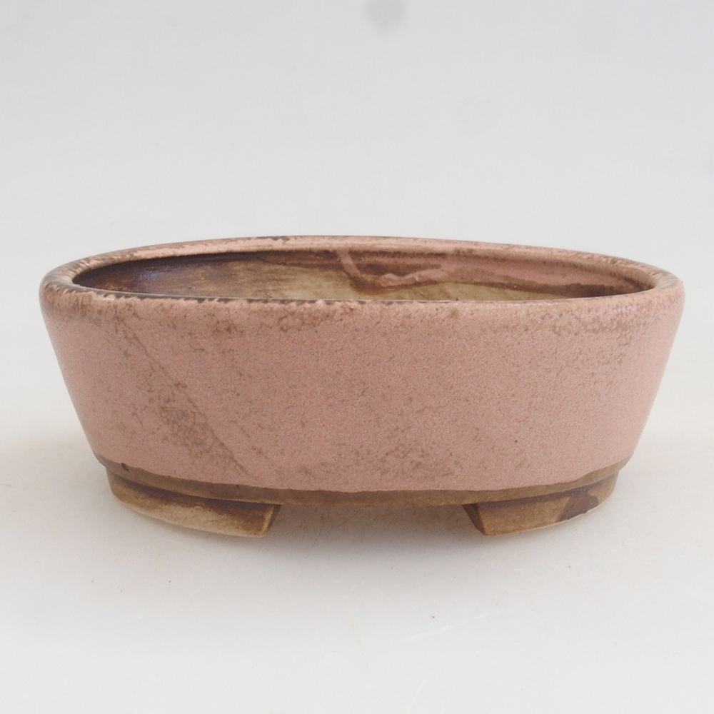 Bonsaischale aus Keramik 9,5 x 8 x 3 cm, Farbe rosa