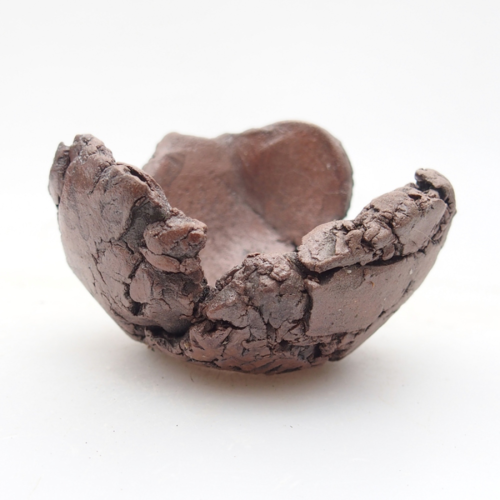 Keramikschale 6 x 6 x 4 cm, Farbe braun