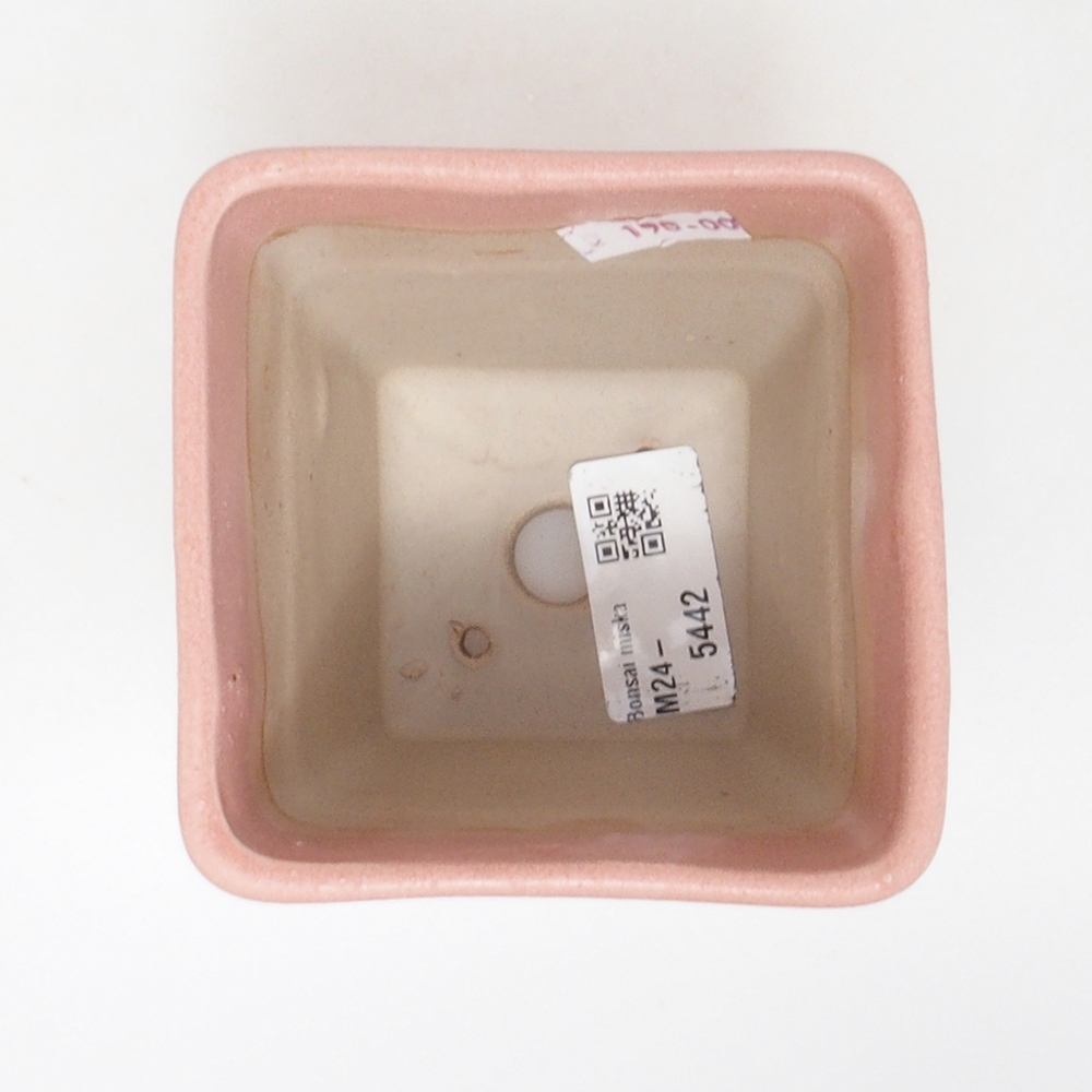 Keramik-Bonsaischale 8,5 x 8,5 x 11 cm, Farbe rosa