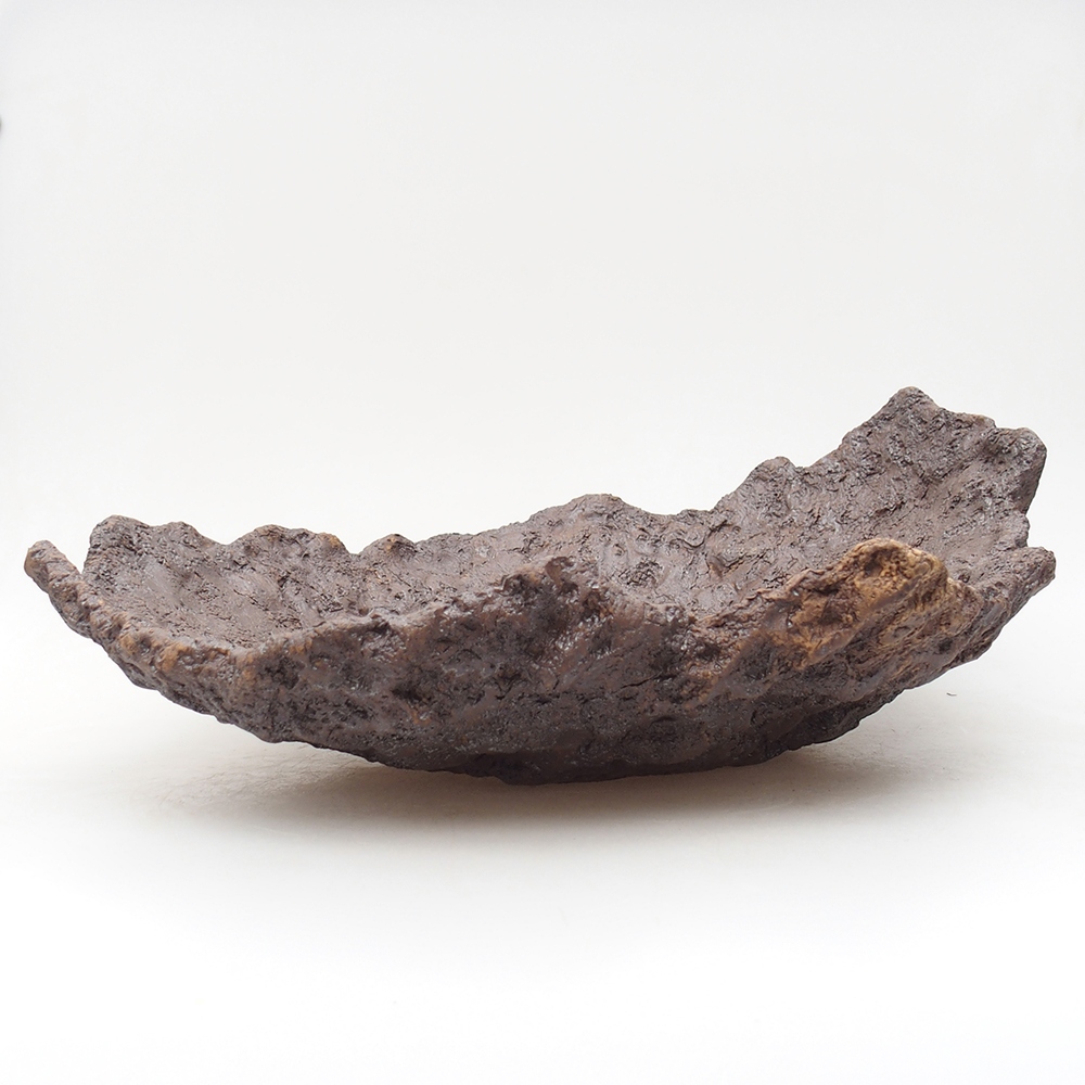 Keramikschale 36 x 30,5 x 13 cm, braun Farbe