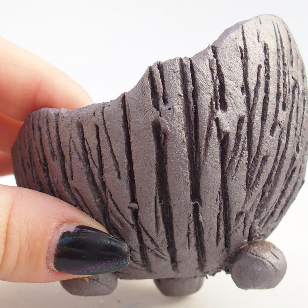 Keramikschale 8,5 x 8 x 6,5 cm , Metallic-Farbe