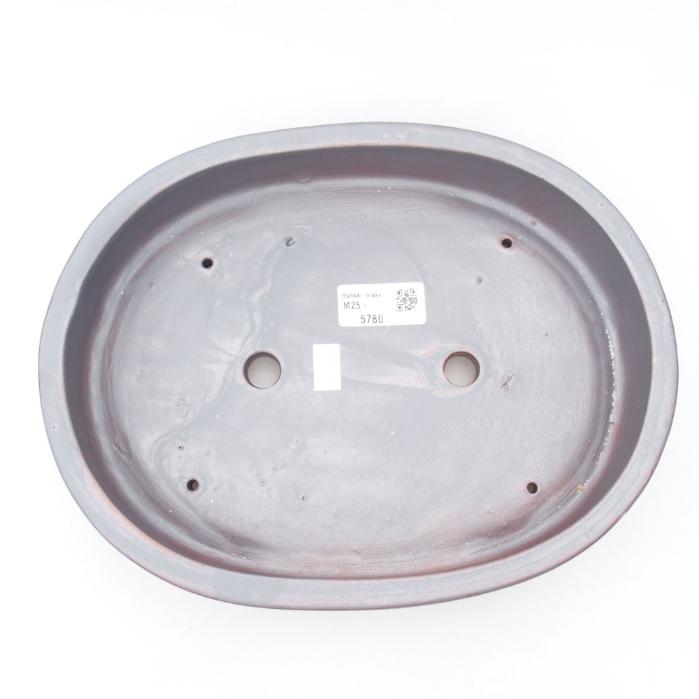 Keramik-Bonsaischale 26,5 x 21 x 5,5 cm, Farbe metallische