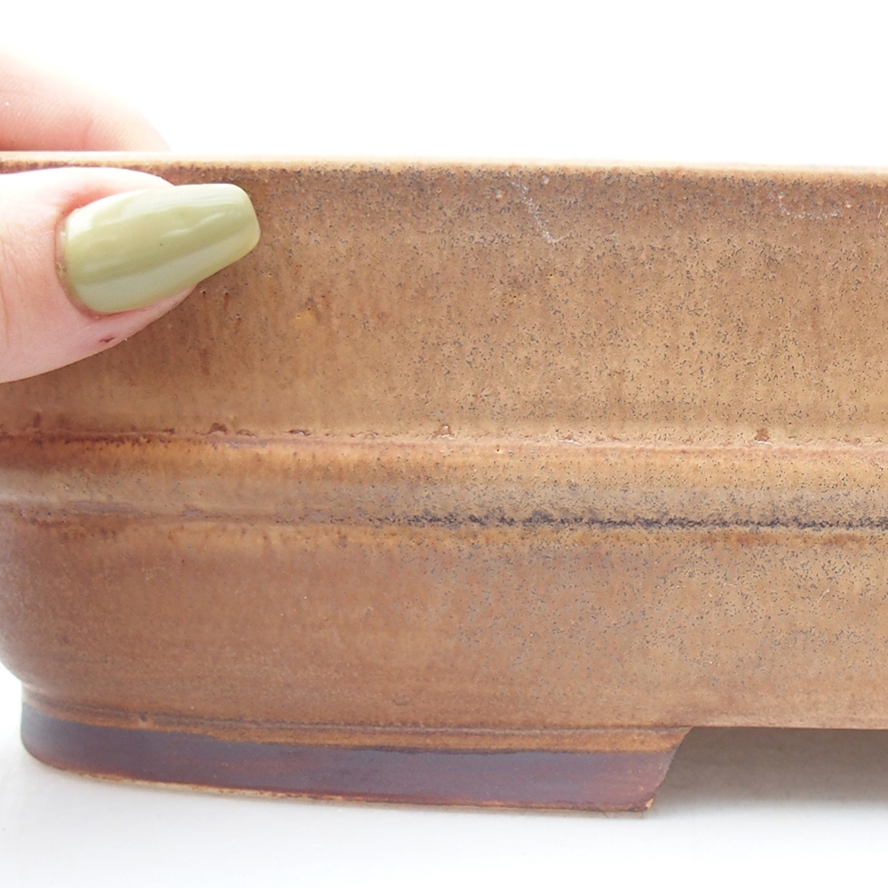 Keramik-Bonsaischale 29 x 24 x 7  cm, Farbe rosa