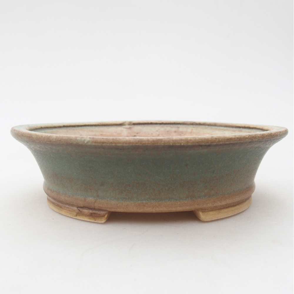 Bonsaischale aus Keramik 14,5 x 12,5 x 4 cm, grün